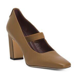 FRANCO SARTO Leather Bria Square Toe High Heels